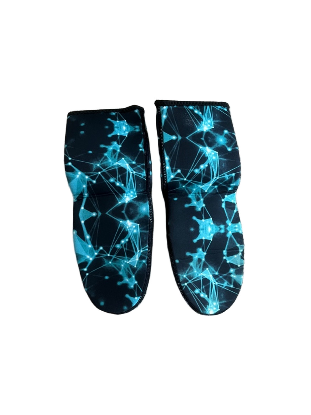 men’s sand socks with Teal Network Print